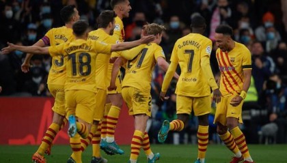  巴塞罗那主场大胜皇家马德里延续国家德比优势